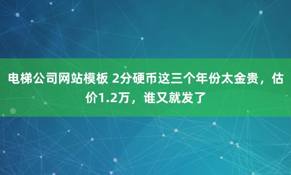 电梯公司网站模板 2分硬币这三个年份太金贵，估价1.2万，谁又就发了