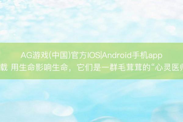 AG游戏(中国)官方IOS|Android手机app下载 用生命影响生命，它们是一群毛茸茸的“心灵医师”
