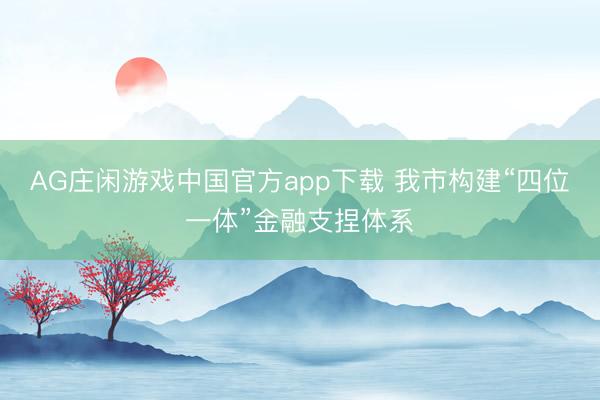 AG庄闲游戏中国官方app下载 我市构建“四位一体”金融支捏体系