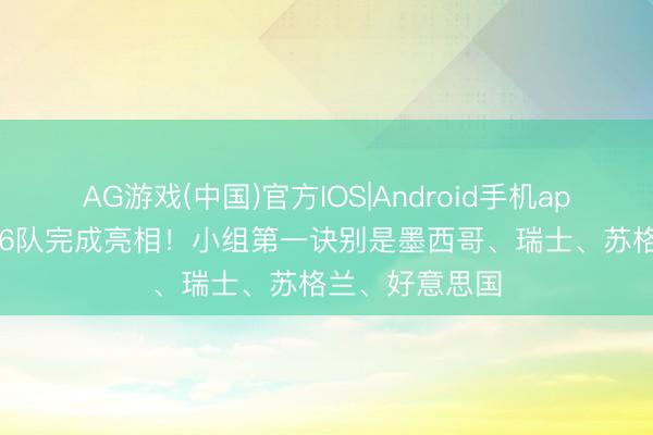 AG游戏(中国)官方IOS|Android手机app下载 4个组16队完成亮相！小组第一诀别是墨西哥、瑞士、苏格兰、好意思国